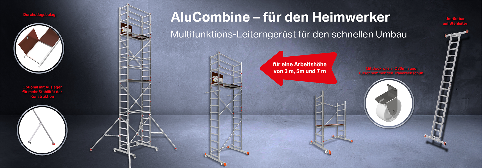 AluCombine - Leiterngerüst
