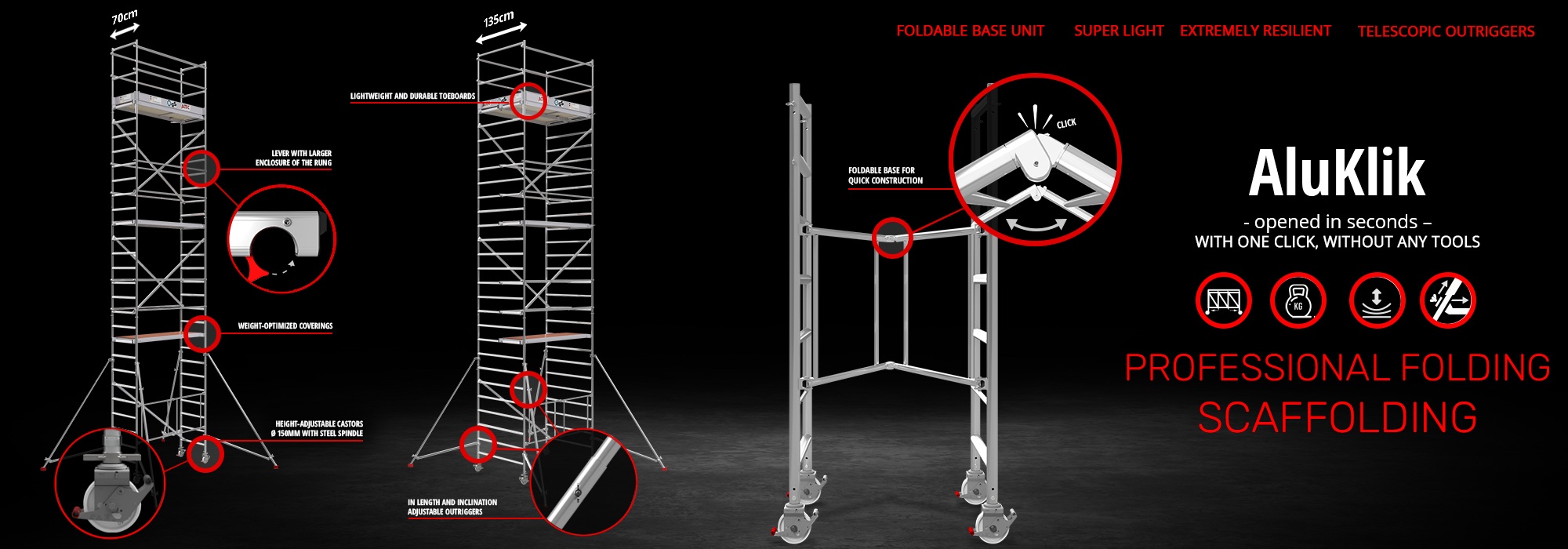 AluKlik - Professional Folding Scaffolding