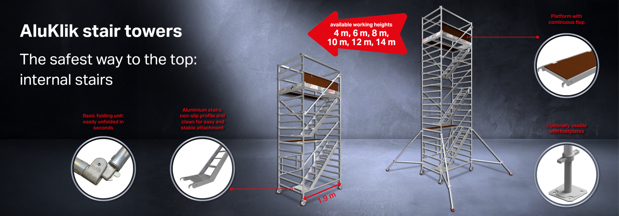 AluKlik Stair Towers