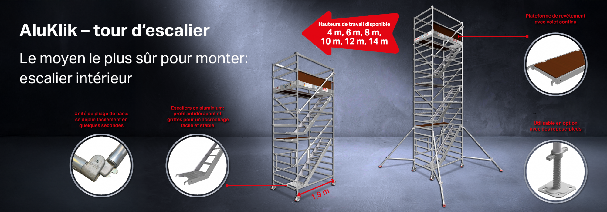 AluKlik Tours d'escalier