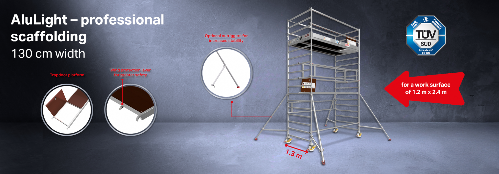 135cm Complete Scaffolding