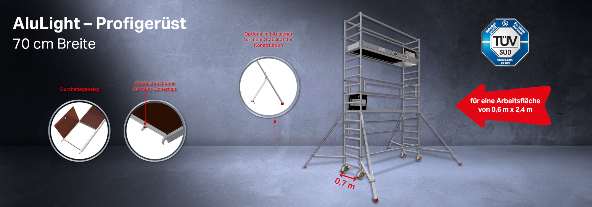 70cm Komplettgerüste