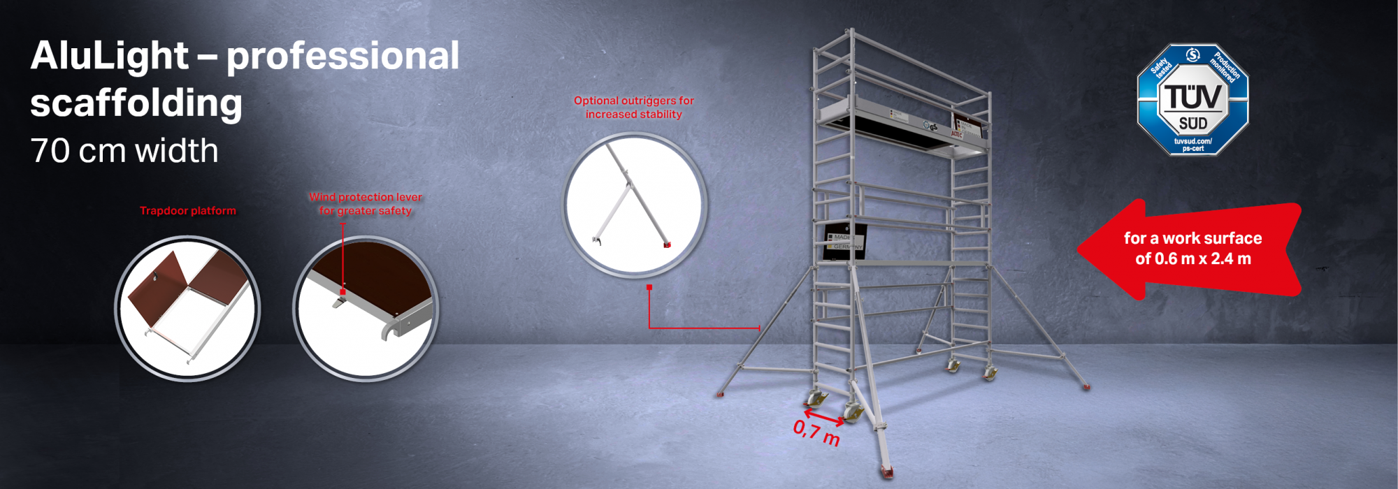 70cm Complete Scaffolding