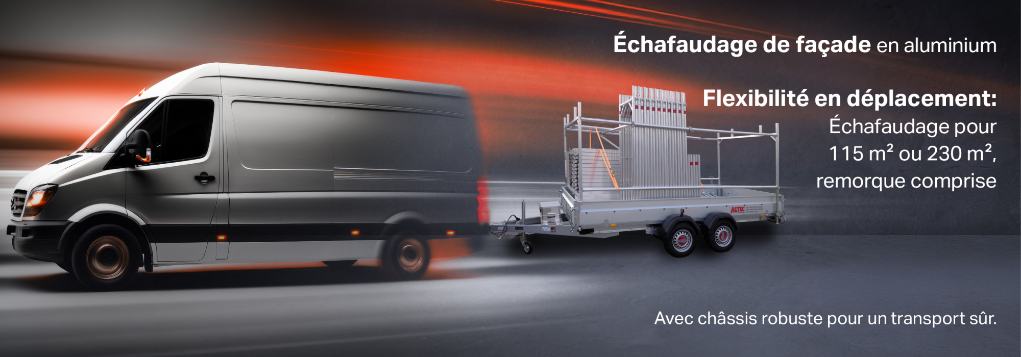 Remorques d'échafaudage