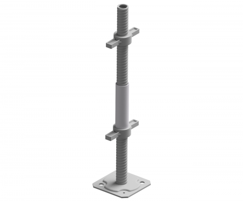 Fußplatte mit Stahlspindel | Rollfix 1.0 | AluKlik | AluLight 